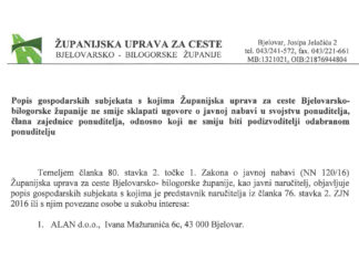 Izjava (popis subjekata)