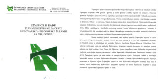 Izvješće o radu Županijske uprave za ceste Bjelovarsko-bilogorske županije za 2018. godinu