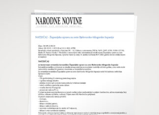 NATJEČAJ za imenovanje ravnatelja/ravnateljice Županijske uprave za ceste Bjelovarsko-bilogorske županije