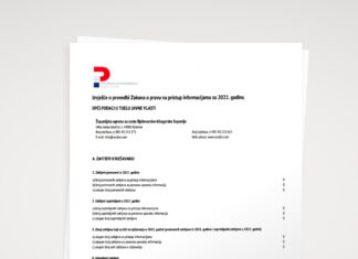 Izvješće o provedbi Zakona o pravu na pristup informacijama za 2022. godinu