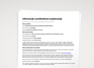Informacije o prethodnom savjetovanju 02/24/MV