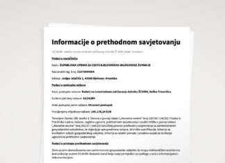 Informacije o prethodnom savjetovanju 16/24/MV