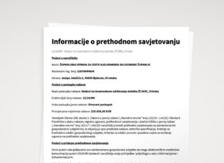 Informacije o prethodnom savjetovanju 15/24/MV