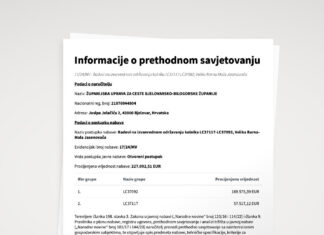 Informacije o prethodnom savjetovanju 17/24/MV