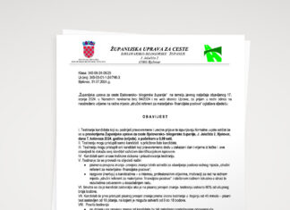 OBAVIJEST – javni natječaj za radno mjesto „stručni referent za materijalno- financijske poslove“