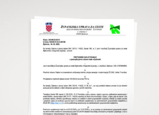 PRETHODNO SAVJETOVANJE o postupku javne nabave male vrijednosti