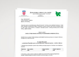 OBAVIJEST o rezultatima pisanog testiranja po raspisanom natječaju