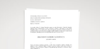 Obavijest o izboru kandidata – javni natječaj za radno mjesto „stručni referent za materijalno-financijske poslove“