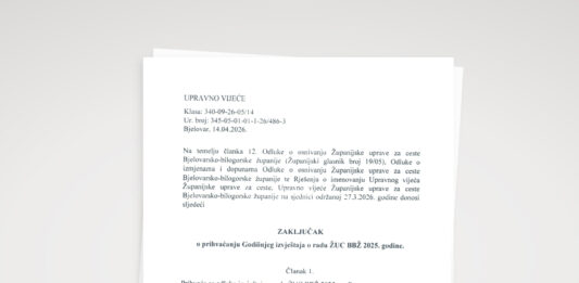 Godišnji izvještaj o radu ŽUC BBŽ za 2025.godinu