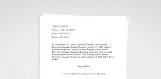 I.Izmjene i dopune Financijskog plana za 2026. godinu. + Zaključak UV o prihvaćanju