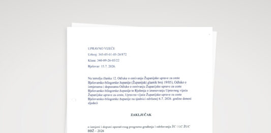 I.Izmjene operativnog programa građenja i održavanja ŽC i LC za 2026. Godinu + Zaključak UV o prihvaćanju